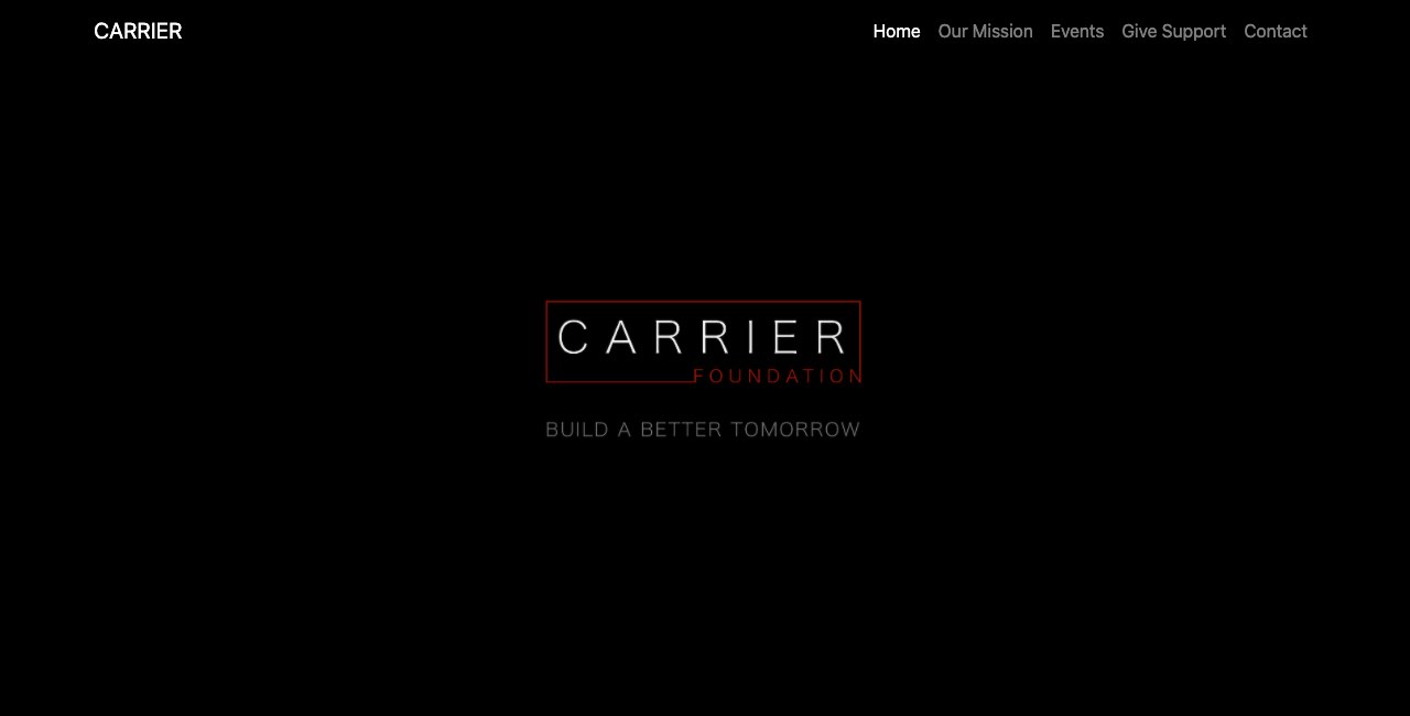 Carrier.org website screenshot