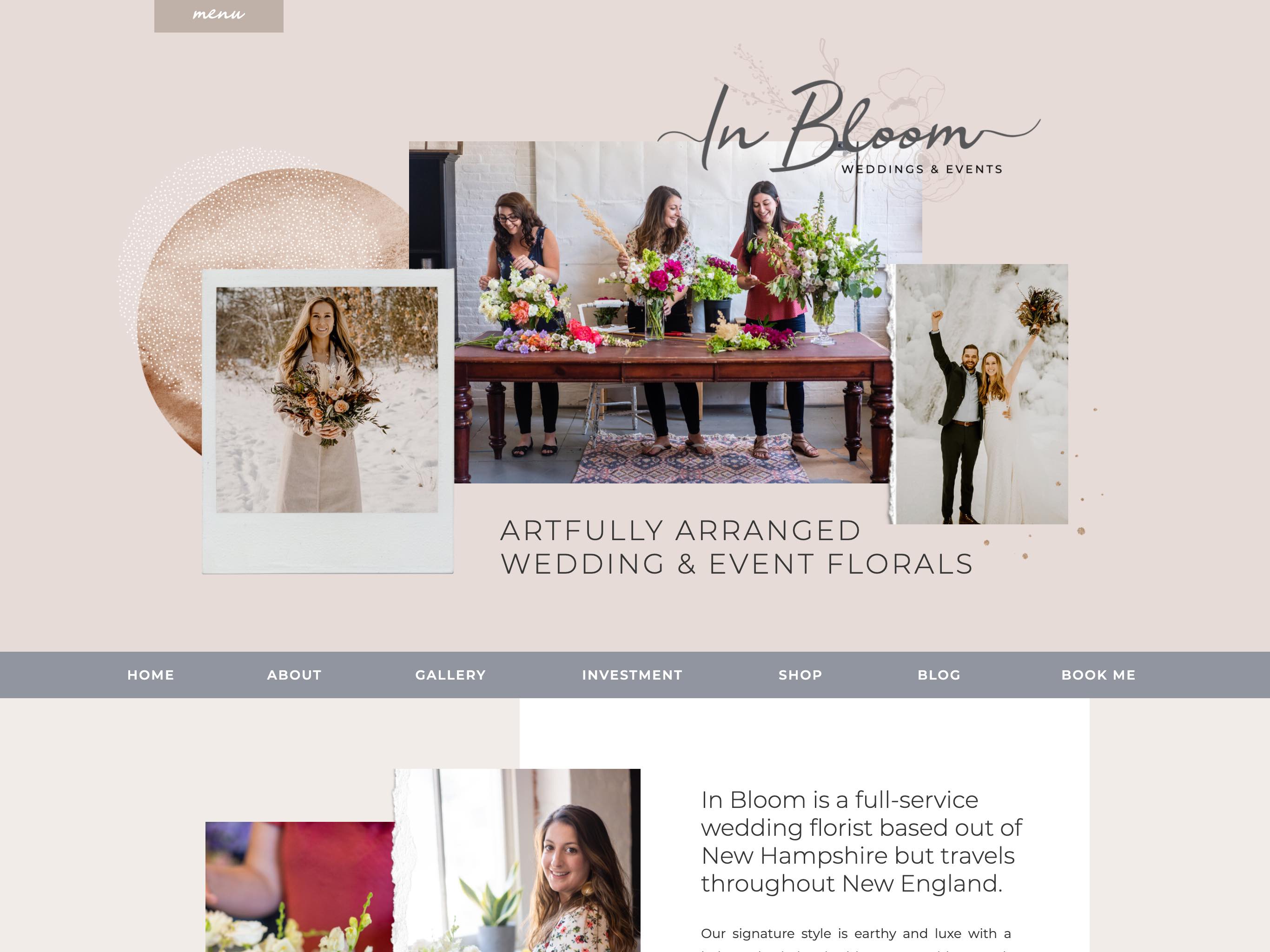 In-Bloom.com website screenshot
