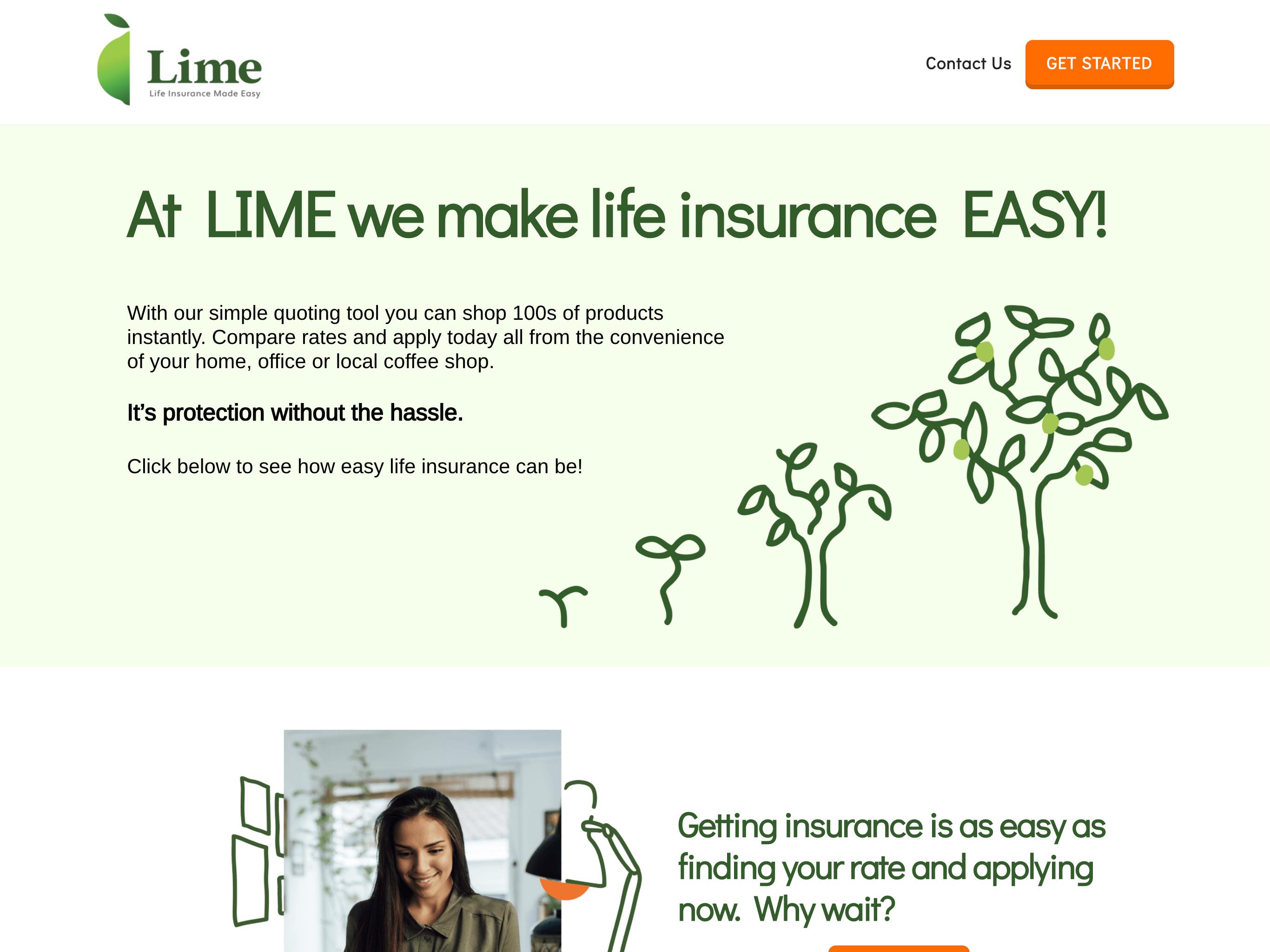 LifeInsuranceMadeEasy.com website screenshot